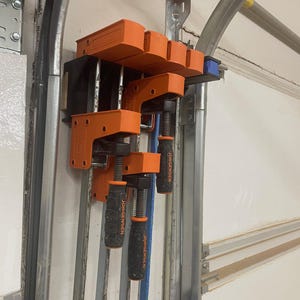 Bar clamp storage with French Cleats for woodworkers, carpenters, and makers