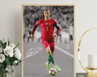 クリスティアーノ・ロナウド ポルトガル サッカーレジェンド 直筆