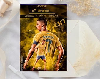 Cristiano Ronaldo Birthday Card | CR7 Football Greeting | Soccer Fan Gift