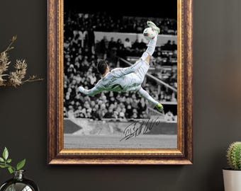 Cristiano Ronaldo Bicycle Kick Poster | CR7 Signature Art (Digital Download)