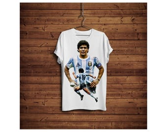 Diego Maradona T-Shirt | Vintage Argentina Soccer Graphic Tee