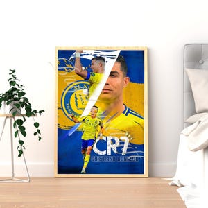 Cristiano Ronaldo CR7 Wall Art | Al Nassr Football Poster | Signed Ronaldo Digital Download | Soccer Wall Decor for Fans and Gifts
