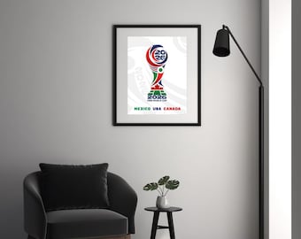 World Cup 2026 Wall Art Colorful Football Soccer Poster Modern Sports Room