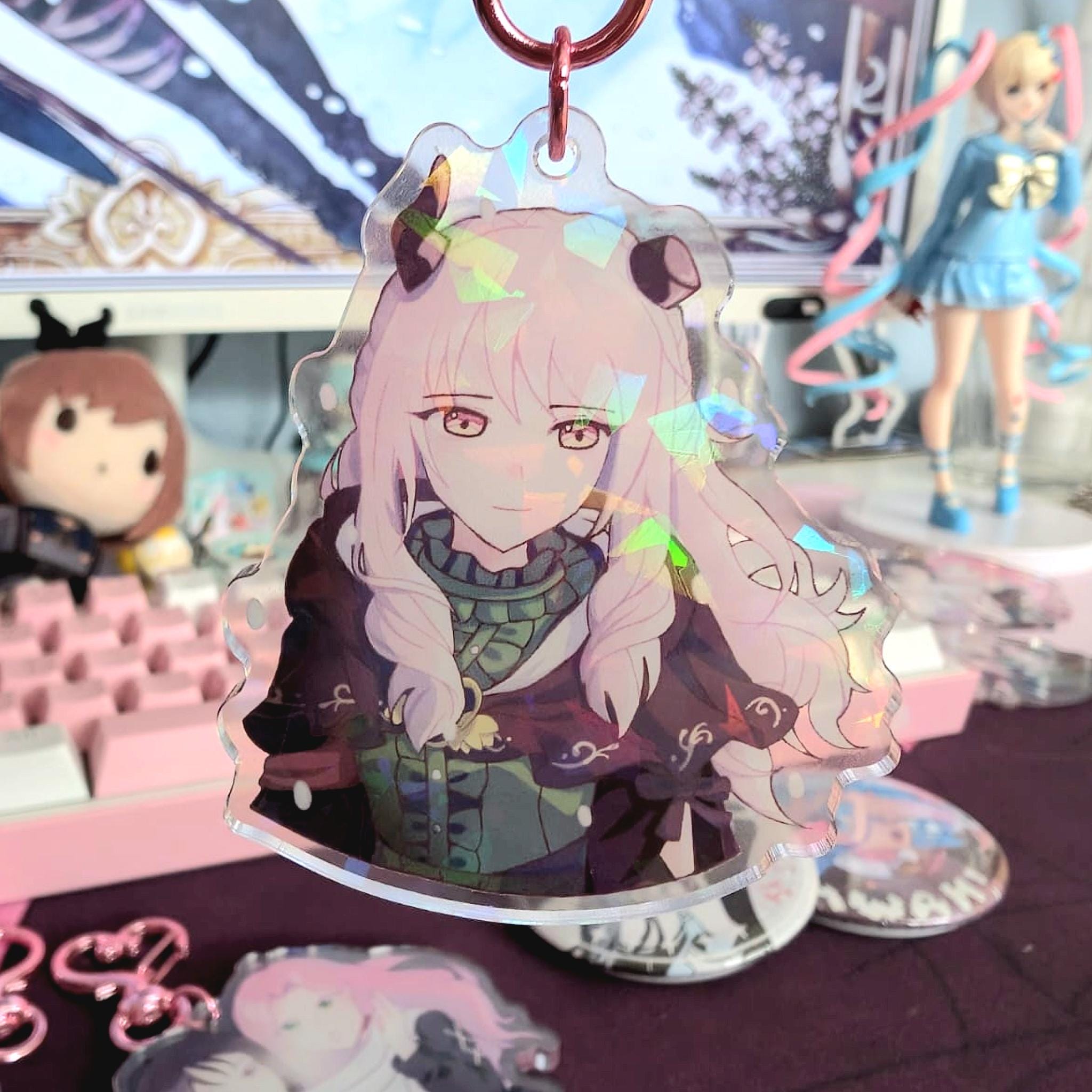 Mizuki Akiyama Hermit Searcher Holographic Keychain - Project