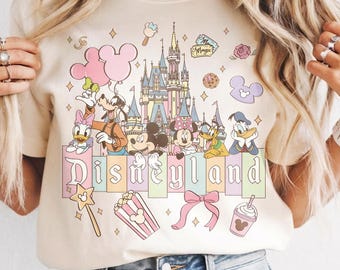 Comfort Colors Disneyland Castle Shirt, Mickey Disney Shirt, Mickey and Friends Shirt, Disneyland Shirt, Shirt for Women, Disney Trip 2026