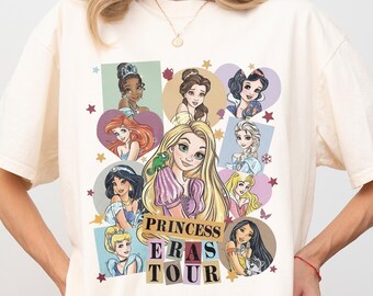 Vintage Princess Era Tour Shirt, Disney Princess Tour Tee, Disney Princess Characters Shirt, Disney Girl Trip Shirt, Disneyland Shirt