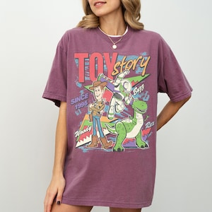 Comfort Colors Toy Story Since 1995 Retro Shirt, Woody Buzz Lightyear Rex Tee, Disney Pixar Fest, WDW Disneyland Family Vacation Trip afbeelding 7