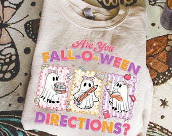 ¿Eres Fall-O-Ween? Indicaciones (Png), Profesor fantasma lindo y espeluznante (Png), Truco o enseñanza divertido (Png), Halloween de otoño divertido (Png), Profesor Halloween (Png)