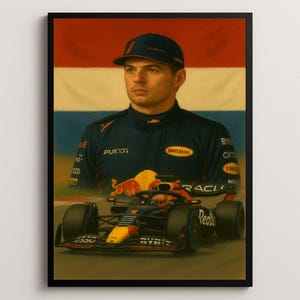 Max Verstappen – Red Bull Racing Portrait | Formula 1 Wall Art Print