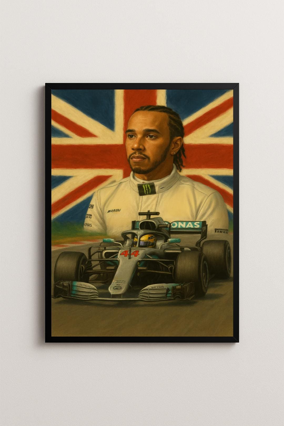 Drapeau Ferrari F1 Édition Spéciale Shanghai - 135x90cm, Lewis Hamilton