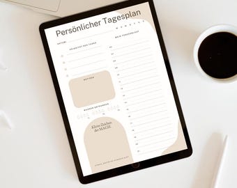 Daily Planner A4 – Printable PDF – Focus & Mindfulness – Productivity for Every Day