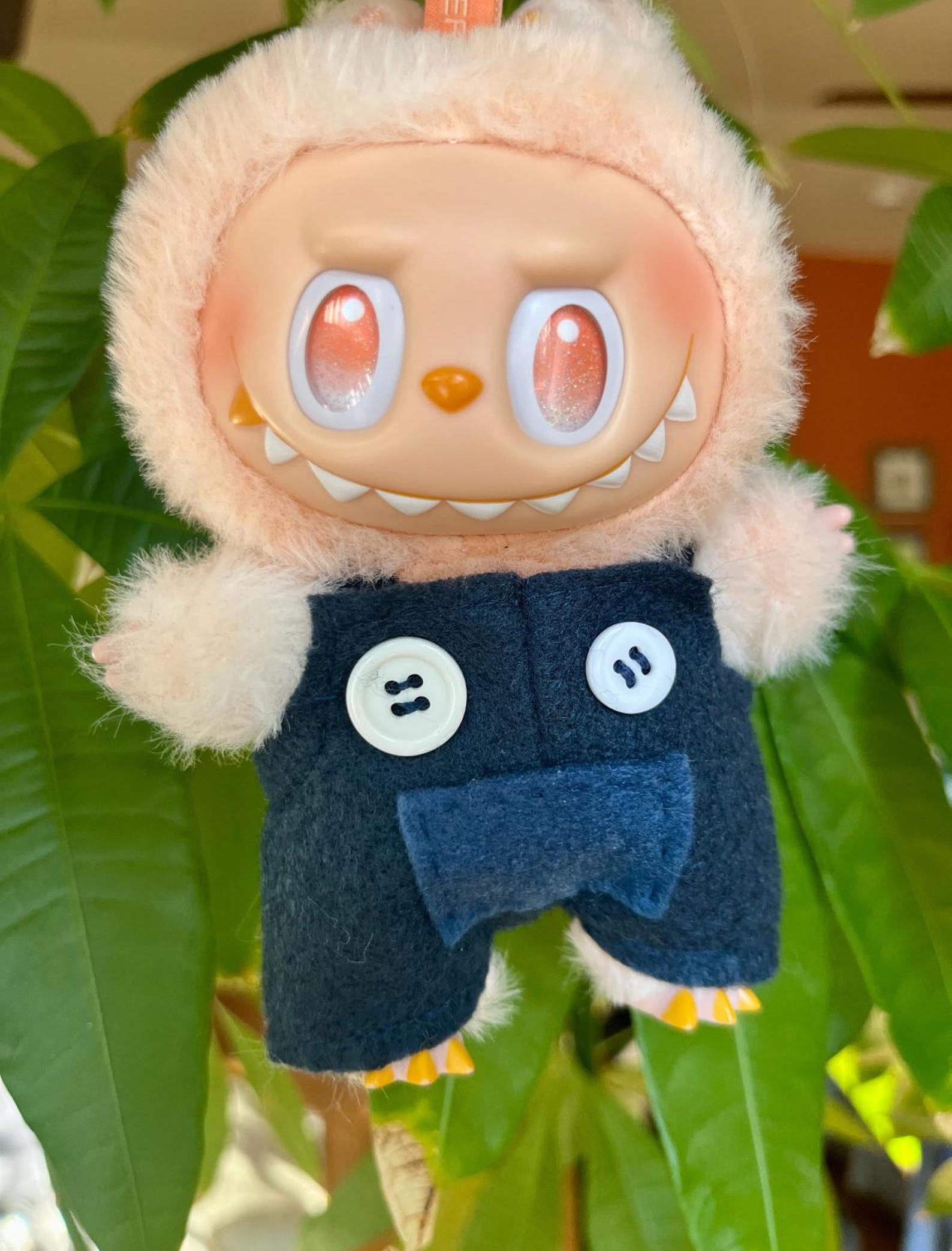 Custom Labubu Felt Overalls - Etsy