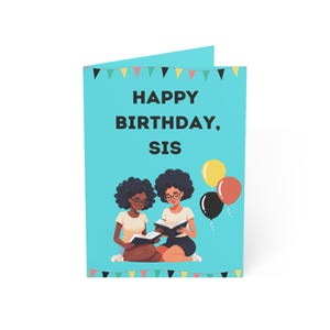 Cartão de aniversário para irmã