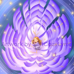 Thumbelina’s Dream – Printable Fairy Tale Wall Art | Instant Download | Fantasy Girl Illustration