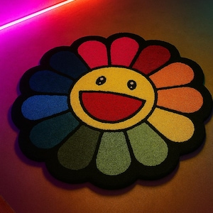 【絶品】 rug flower Murakami - 日本 Etsy ラグ・カーペット