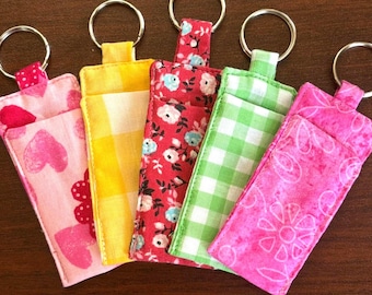 Chapstick Keychain Holder: Handmade Lip Balm Case