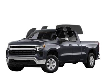 PreCut Window Film Chevy Silverado 1500 Extended Cab 2019-2026 UV-IR Blocking Two Ply Car Window Film Tint Enhances Privacy & Comfort