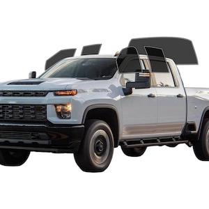 PreCut Window Film Chevy Silverado 2500 Crew Cab 2020-2025 UV-IR Blocking Two Ply Car Window Film Tint Enhances Privacy & Comfort