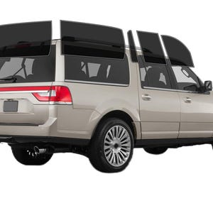 PreCut Window Film For Lincoln Navigator L 2007-2017 UV-IR Blocking Two Ply Car Window Film Tint Enhances Privacy & Comfort