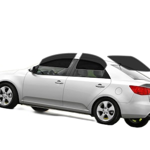 PreCut Window Film For KIA Forte Sedan 2010-2013 UV-IR Blocking Two Ply Car Window Film Tint Enhances Privacy & Comfort