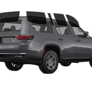 PreCut Window Film Jeep Wagoneer 2022-2025 UV-IR Blocking Two Ply Car Window Film Tint Enhances Privacy & Comfort