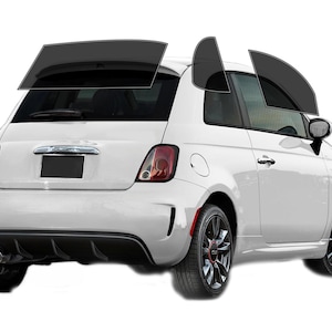 PreCut Window Film For Fiat 500 2011-2019 UV-IR Blocking Two Ply Car Window Film Tint Enhances Privacy & Comfort