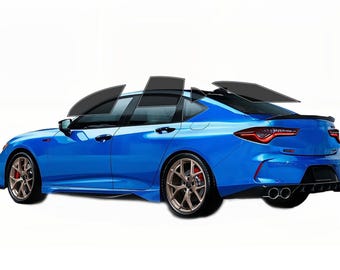 Película para ventanas precortada para Acura TLX 2021-2024. El tinte de película para ventanas de automóvil de dos capas con bloqueo UV e IR mejora la privacidad y la comodidad.