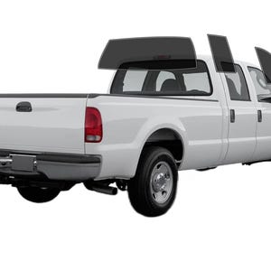 PreCut Window Film For Ford F250 Extended Cab 1999-2007 UV-IR Blocking Two Ply Car Window Film Tint Enhances Privacy & Comfort