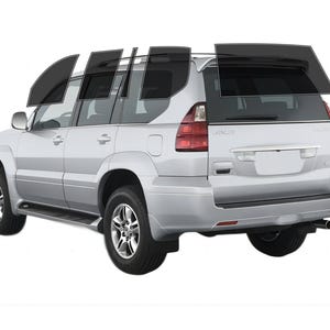 PreCut Window Film For Lexus GX 2003-2009 UV-IR Blocking Two Ply Car Window Film Tint Enhances Privacy & Comfort