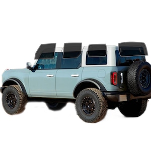 PreCut Window Film For Ford Bronco 4door 2021-2025 UV-IR Blocking Two Ply Car Window Film Tint Enhances Privacy & Comfort, Easy Installation