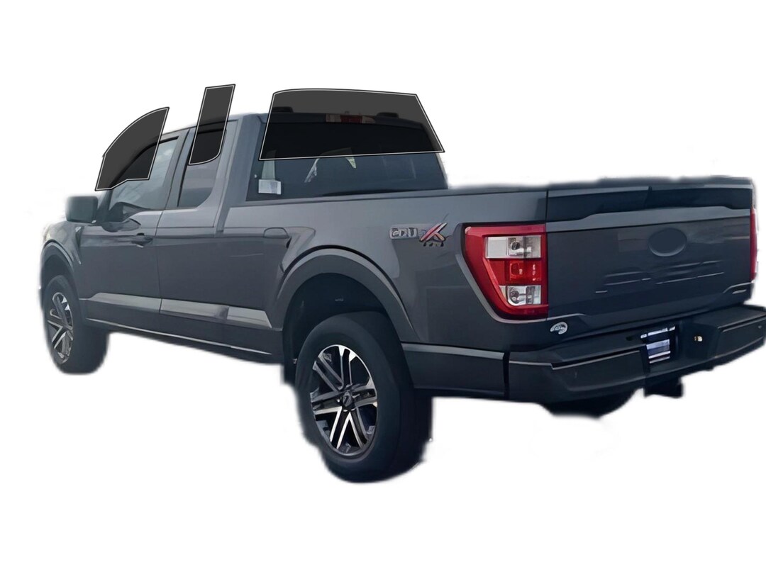 PreCut Window Film – 5% VLT Limo Black Tint – Fits Ford F-350 Crew Cab 1990–1998