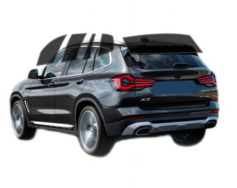 Smoke Tint Vinyl Overlay Kit For 2018-2022 BMW X3 Front Side Markers - Pre-Cut, Easy Install