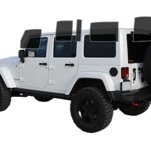 PreCut Window Film Jeep Wrangler 4door 2011-2017 UV-IR Blocking Two Ply Car Window Film Tint Enhances Privacy & Comfort,Easy Installation