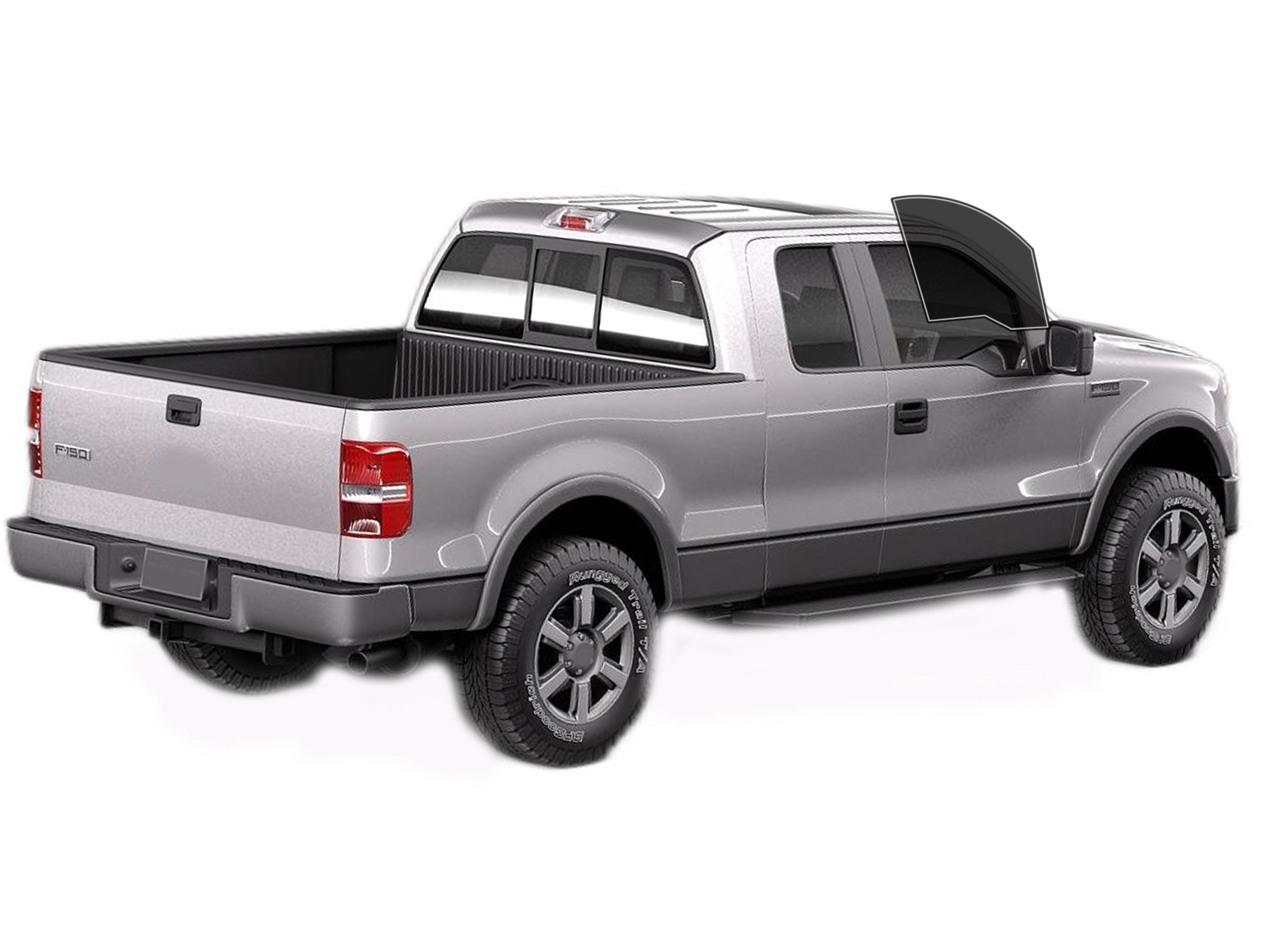 Filmvantage Alpine Pre-Cut Ceramic Window Tint - Front Doors For Chevy Silverado 1500 Crew Cab 2019-2025 (2-Ply, Black)