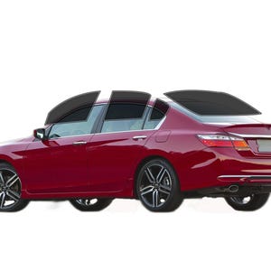PreCut Window Film Honda Accord Sedan 2013-2017 UV-IR Blocking Two Ply Car Window Film Tint Enhances Privacy & Comfort