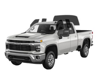 PreCut Window Film Chevy Silverado 2500 Extended Cab 2020-2025 UV-IR Blocking Two Ply Car Window Film Tint Enhances Privacy & Comfort