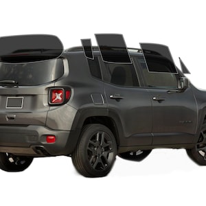 PreCut Window Film Jeep Renegade 2015-2023 UV-IR Blocking Two Ply Car Window Film Tint Enhances Privacy & Comfort，Easy Installation