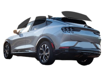 PreCut Window Film Ford Mustang Mach E 2021-2025 UV-IR Blocking Two Ply Car Window Film Tint Enhances Privacy & Comfort, Easy Installation