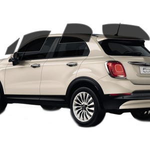 PreCut Window Film For Fiat 500X 2016-2023 UV-IR Blocking Two Ply Car Window Film Tint Enhances Privacy & Comfort