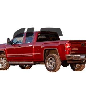 PreCut Window Film GMC Sierra 2500 Extended 2007-2014 UV-IR Blocking Two Ply Car Window Film Tint Enhances Privacy & Comfort