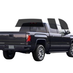 PreCut Window Film GMC Sierra 1500 Crew 2014-2018 UV-IR Blocking Two Ply Car Window Film Tint Enhances Privacy & Comfort