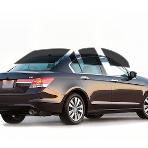 PreCut Window Film Honda Accord Sedan 2008-2012 UV-IR Blocking Two Ply Car Window Film Tint Enhances Privacy & Comfort