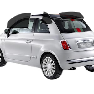 PreCut Window Film For Fiat 500C 2011-2019 UV-IR Blocking Two Ply Car Window Film Tint Enhances Privacy & Comfort