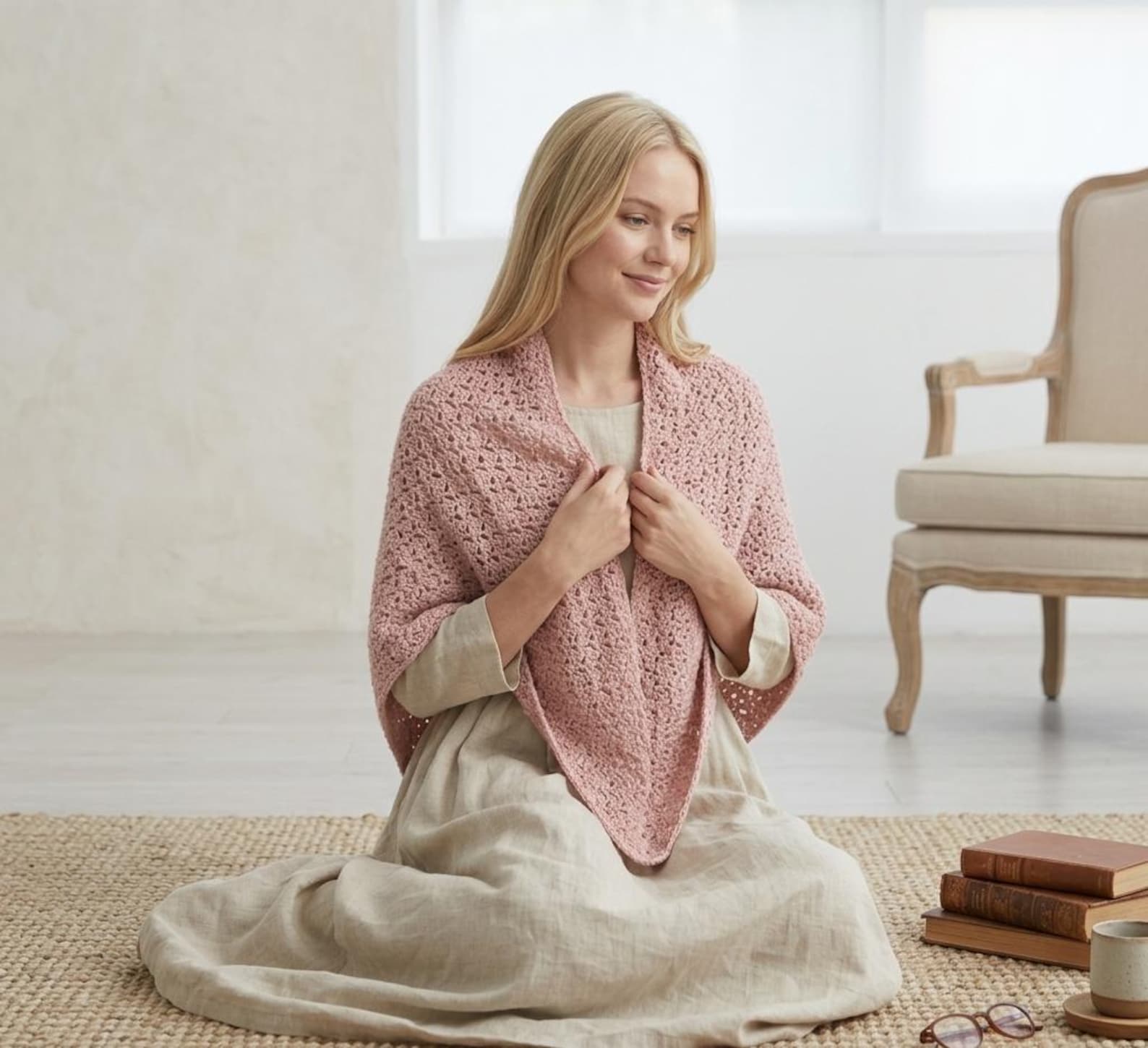 PRAYER SHAWL Crochet Pattern, Easy Crochet Shawl, Healing Shawl Pattern ...