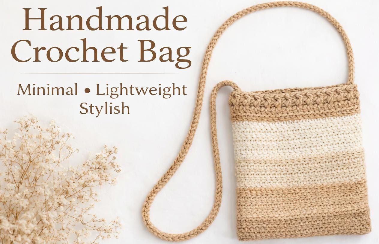 Beginner Friendly Crochet Crossbody Bag