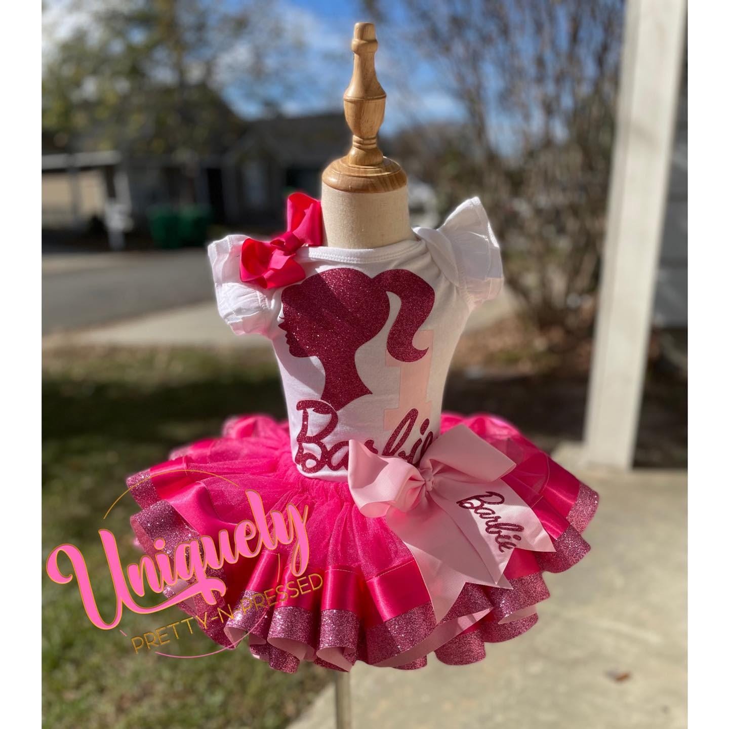 barbie tutu dress for birthday Barbie tutu set-Barbie outfit-Barbie dress