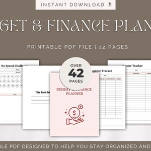 Budget & Finance Planner | Printable Expense Tracker | Monthly Budget Sheets | Digital Money Organizer | Personal Finance PDF