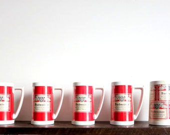 Retro Budweiser Beer Mugs