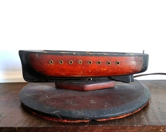 Antique Wooden Boat Light Fixture