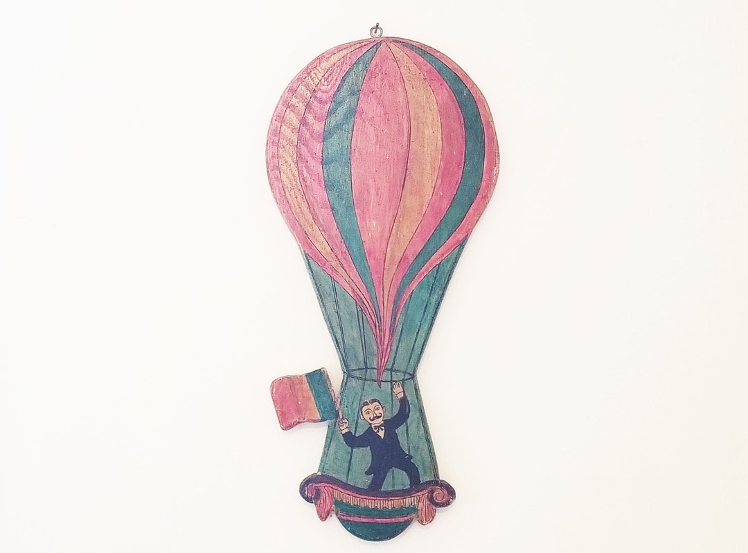 Hot Air Balloon Wall Hanging Etsy